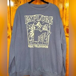 Slate Grey / Light Navy MTV Sweatshirt